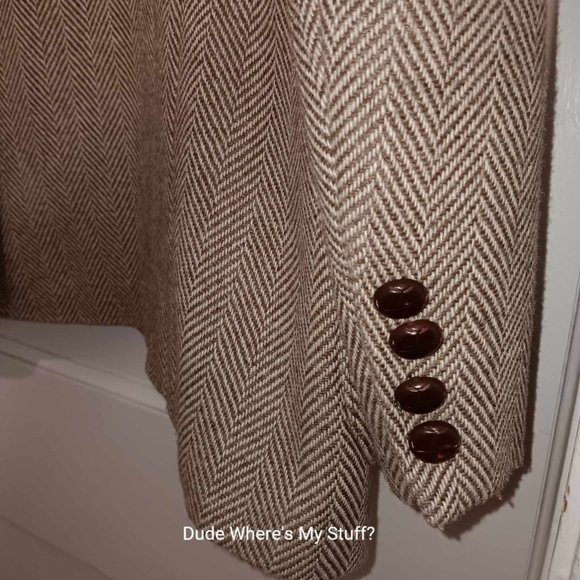 JOE NAMATH SIGNATURE COLLECTION BLAZER - SIZE 46 REGULAR - POLYESTER WOOL BLEND - Picture 5 of 7